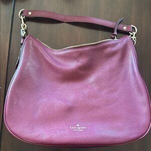 Kate Spade Plum Leather Shoulder Bag